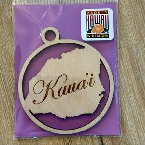 Kauai Hawai’i Wooden Ornament - New